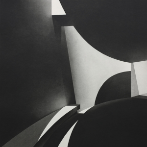 Charcoal on paper, 110 x 110cm